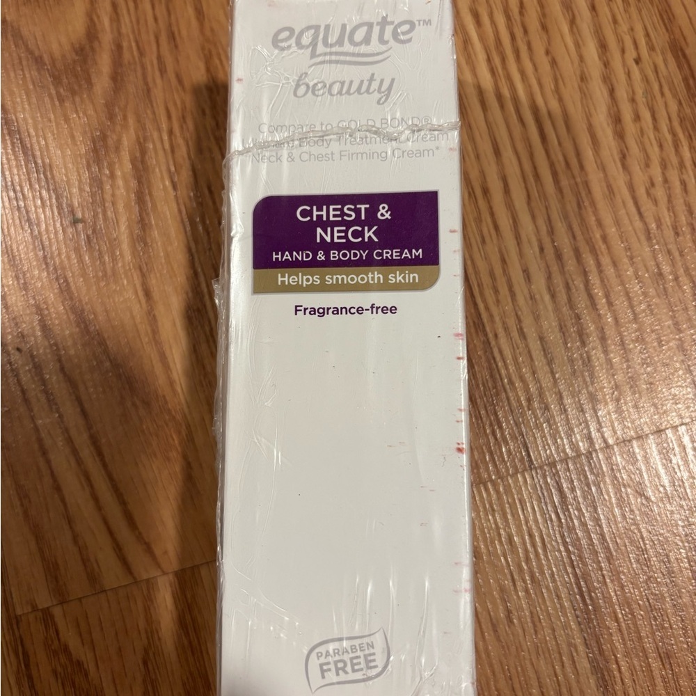 Equate Beauty Chest & Neck Cream 2oz (56g) Helps smooth skin- fragrance free
